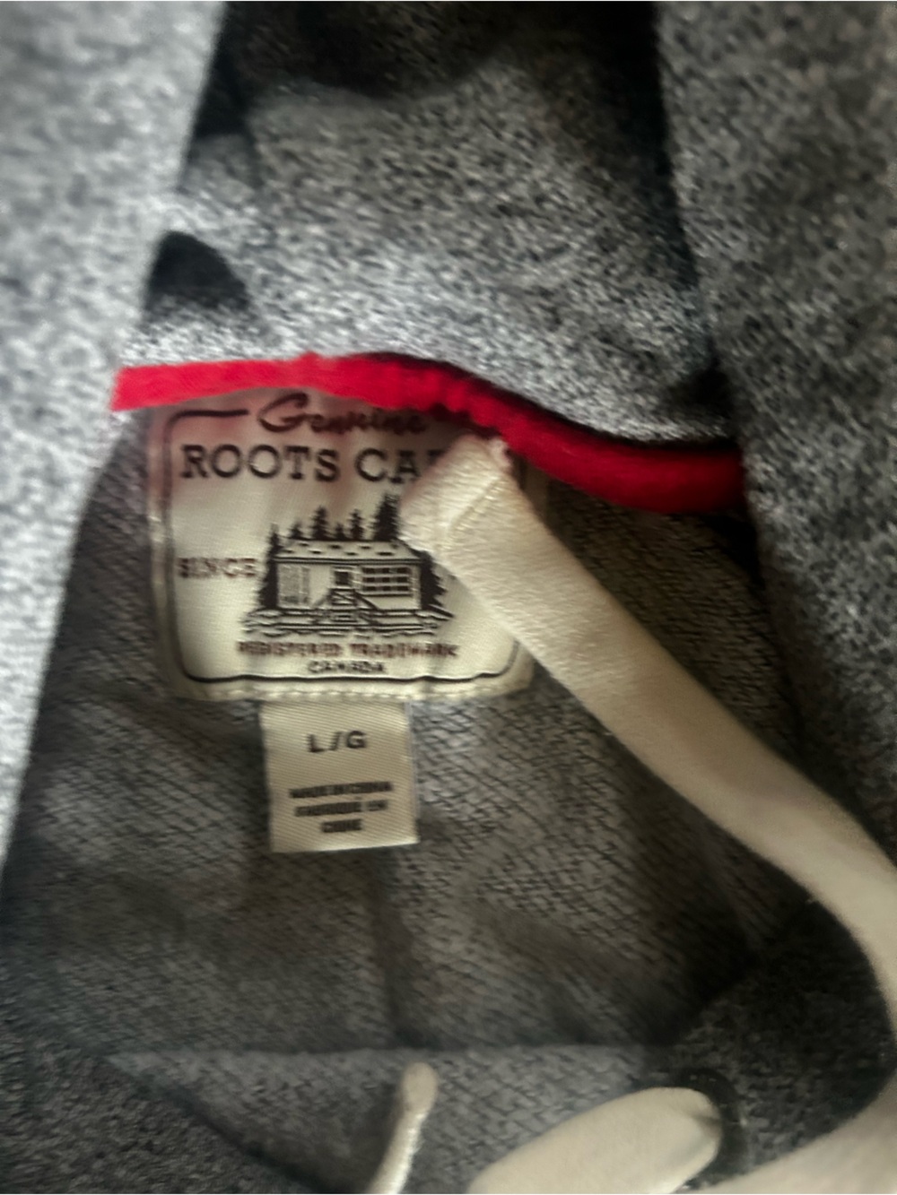 Roots Grey Sweater with White Patch Logo - Picture 4 of 4